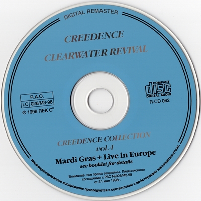 Creedence Clearwater Revival - Creedence Collection Vol.1-Vol.4 (1998) [Rek Co. | Russia | 4CD]