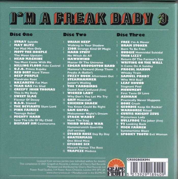 VA - Im A Freak Baby 3: A Further Journey Through The British Heavy Psych And Hard Rock Underground Scene 1968-1973 [WEB] (2021)3CD Box Set