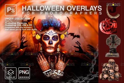 Halloween clipart Halloween overlay, Photoshop overlay V26 - 1584059