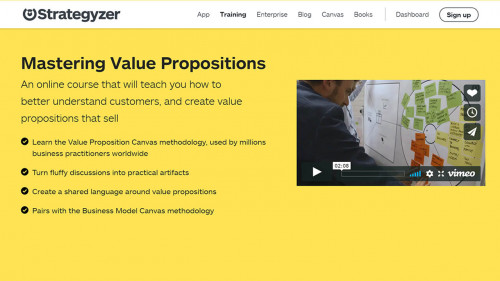 Strategyzer - Mastering Value Propositions