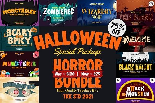 Horror Font Bundle - 6399713