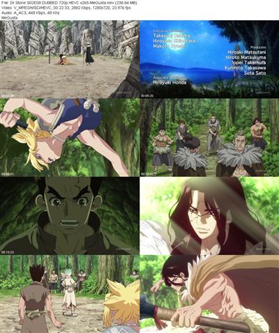 Dr Stone S02E08 DUBBED 720p HEVC x265 