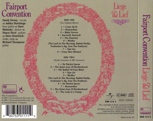 Fairport Convention - Liege And Lief (1969) (Deluxe Edition, 2007) 2CD Lossless