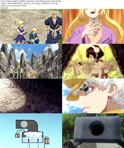 Dr Stone S02E07 DUBBED 720p HEVC x265 