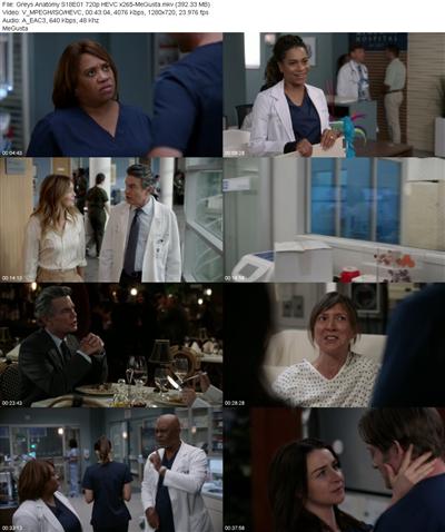 Greys Anatomy S18E01 720p HEVC x265 