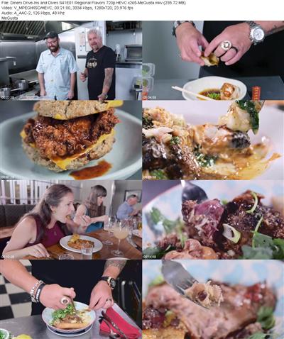 Diners Drive Ins and Dives S41E01 Regional Flavors 720p HEVC x265 