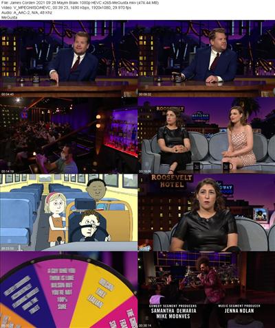 James Corden 2021 09 28 Mayim Bialik 1080p HEVC x265 