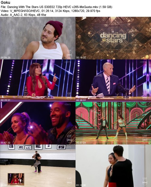Dancing With The Stars US S30E02 720p HEVC x265-MeGusta