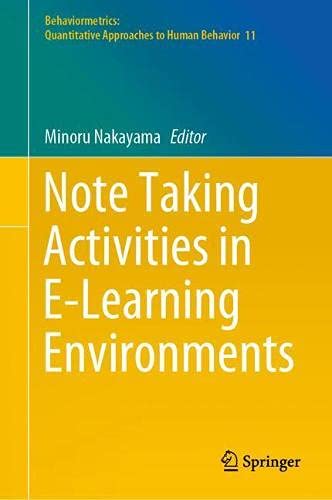 Note Taking Activities in E Learning Environments