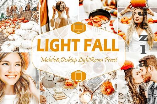 10 Light Fall Mobile & Desktop Lightroom Presets - 1602142