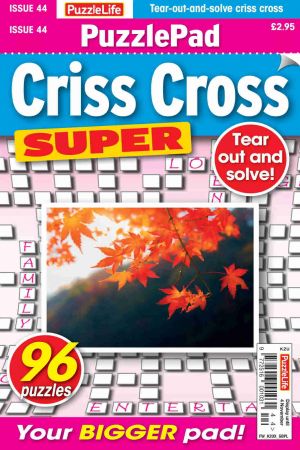 PuzzleLife PuzzlePad Criss Cross Super   Issue 44, 2021