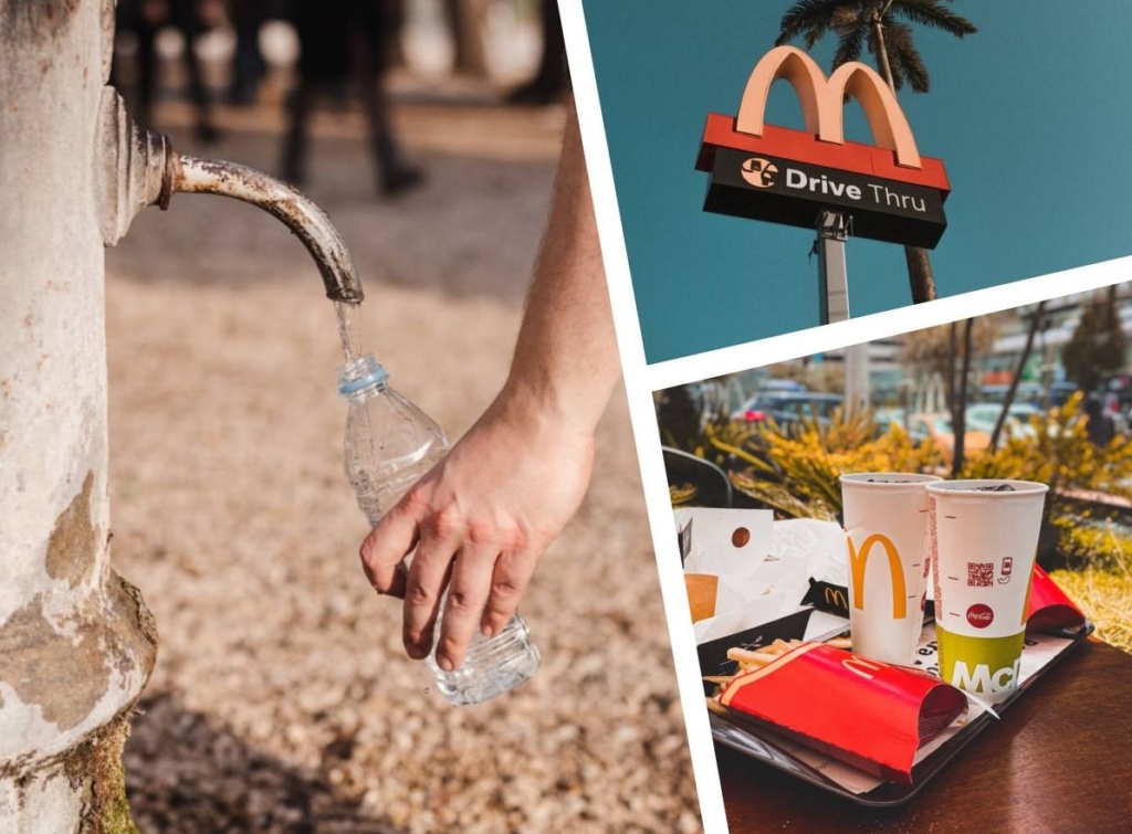 Макдоналдс постановил продавать воду из-под крана в картонных стаканах по цене обыкновенной колы