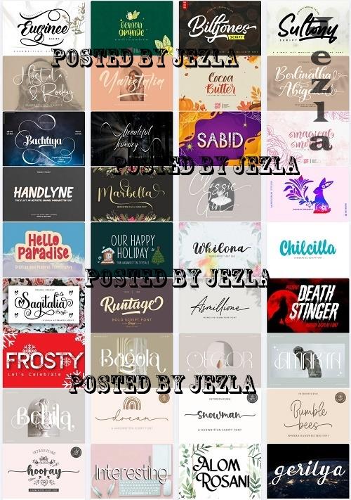 Mix Font Bundle 68 - 36 Premium Fonts