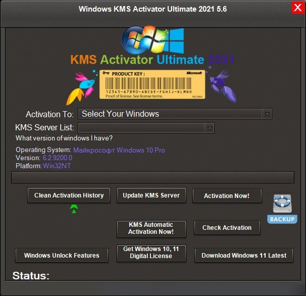 Windows KMS Activator Ultimate 2021 5.6 (ML/ENG/2021)