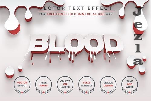 Origami Blood - Editable Text Effect - 6561251