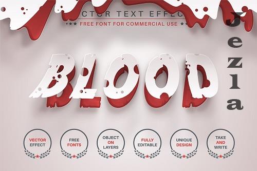 Blood - Editable Text Effect - 6565590
