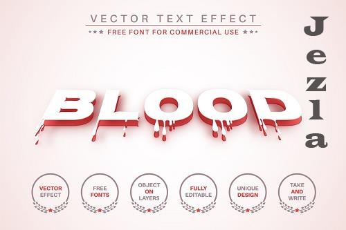 Paper Blood - Editable Text Effect - 6565847
