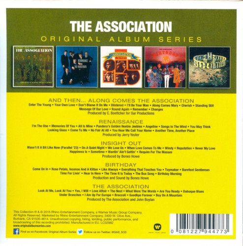 The Association - Original Album Series (1966-69)[2016] 5CD Lossless
