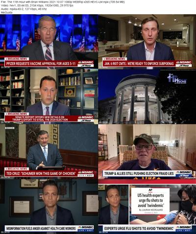 The 11th Hour with Brian Williams 2021 10 07 1080p WEBRip x265 HEVC LM