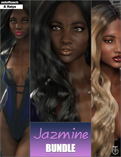JAZMINE CHARACTER, HAIR & CLOTHING BUNDLE