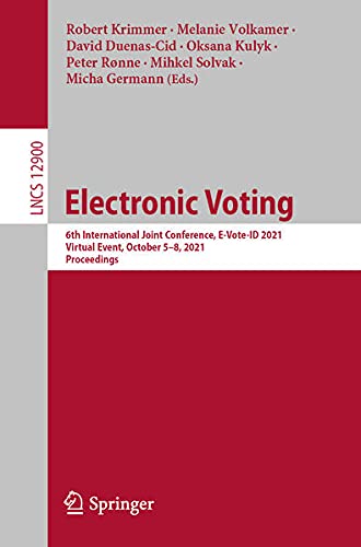 Electronic Voting: 6th International Joint Conference