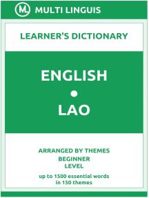 Start reading Save for later Create a list Download to app Share English Lao Learner's Dictionary