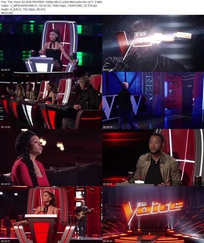 The Voice S21E06 PROPER 1080p HEVC x265 