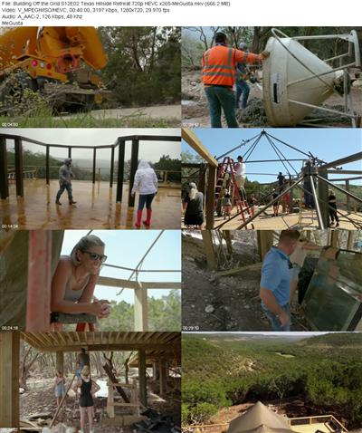 Building Off the Grid S12E02 Texas Hillside Retreat 720p HEVC x265 