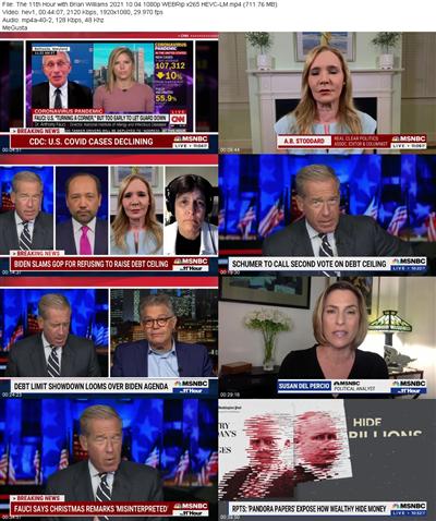 The 11th Hour with Brian Williams 2021 10 04 1080p WEBRip x265 HEVC LM