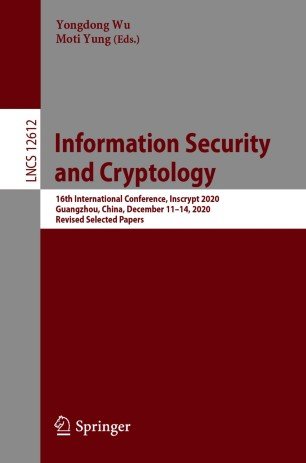 Information Security and Cryptology: 16th International Conference