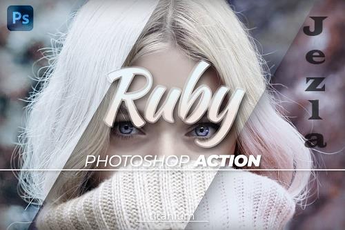 Titanium Ruby Coloring Photoshop Action