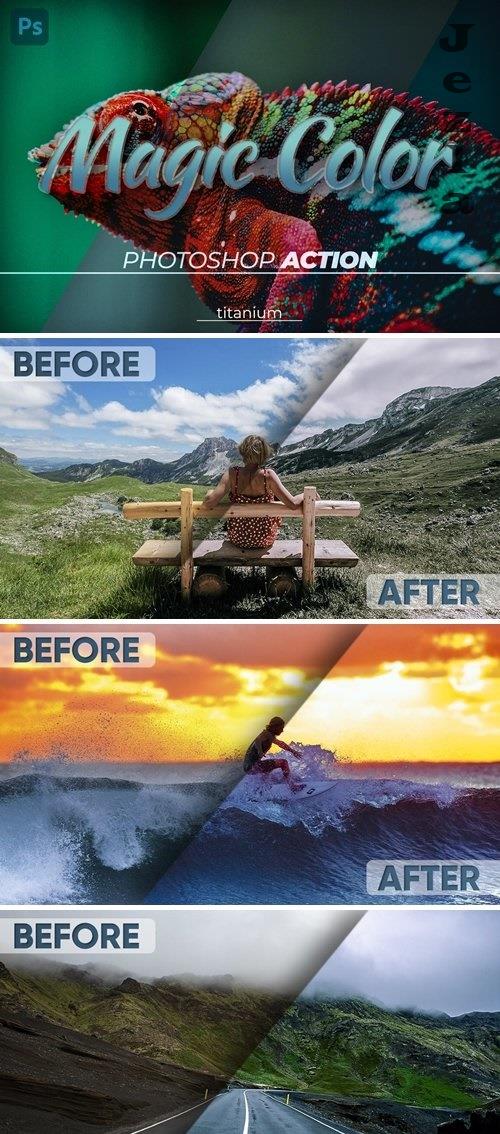 Titanium Magic Color Photoshop Action Titanium Magic Color Photoshop Action