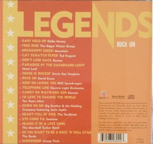 VA - Legends  Rock On (2004) [CD FLAC]