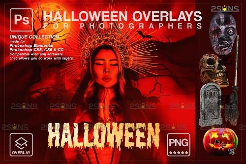 Halloween clipart Halloween overlay, Photoshop overlay V28 - 1612720
