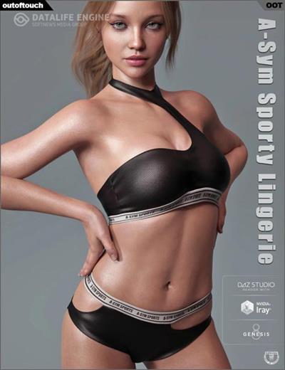 A SYM SPORTY LINGERIE FOR GENESIS 8 FEMALE(S)