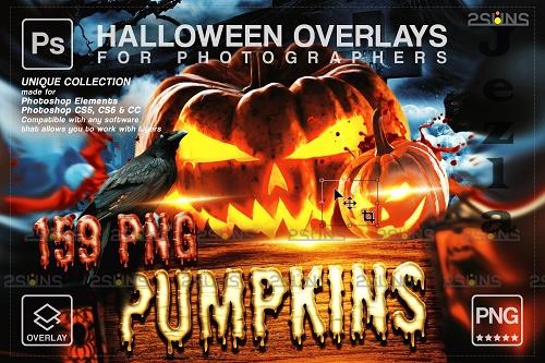 Pumpkins MEGA PACK 159 Halloween overlay V30 - 1612742
