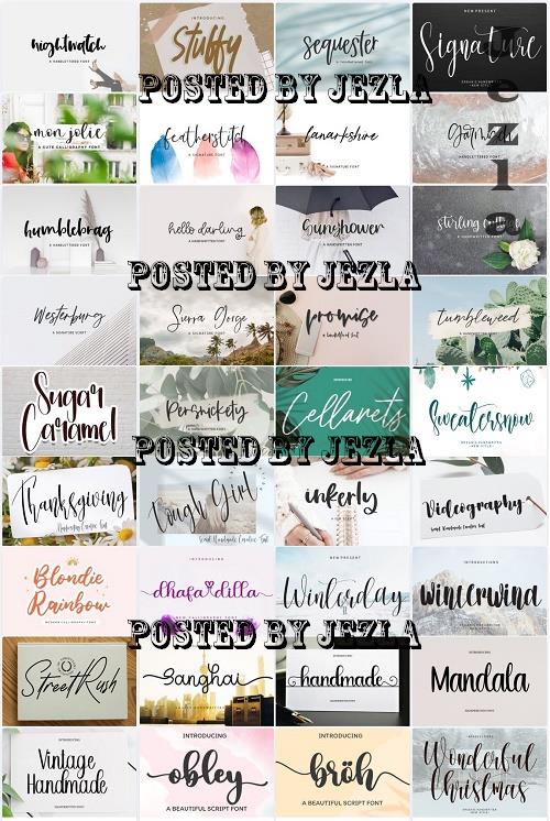 Mix Font Bundle 74 - 36 Premium Fonts