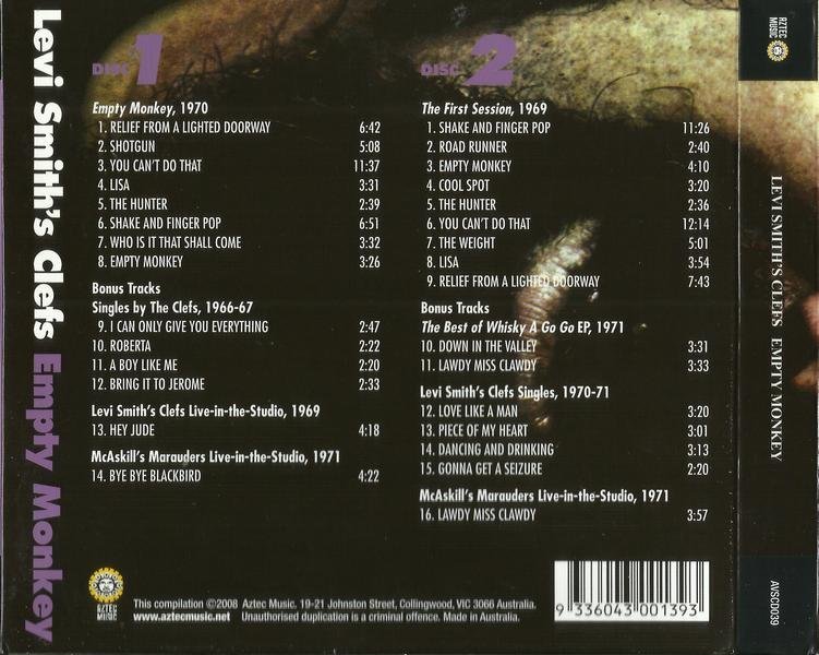 Levi Smith's Clefs - Empty Monkey [2CD] (1966-71) [2008] Lossless