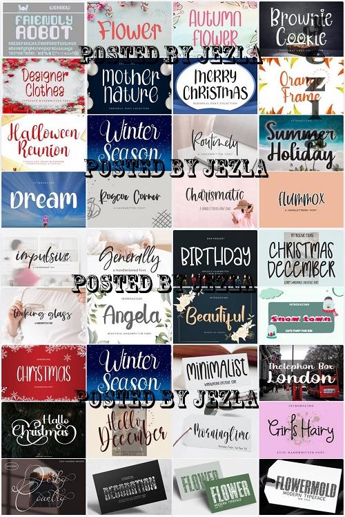 Mix Font Bundle 73 - 36 Premium Fonts