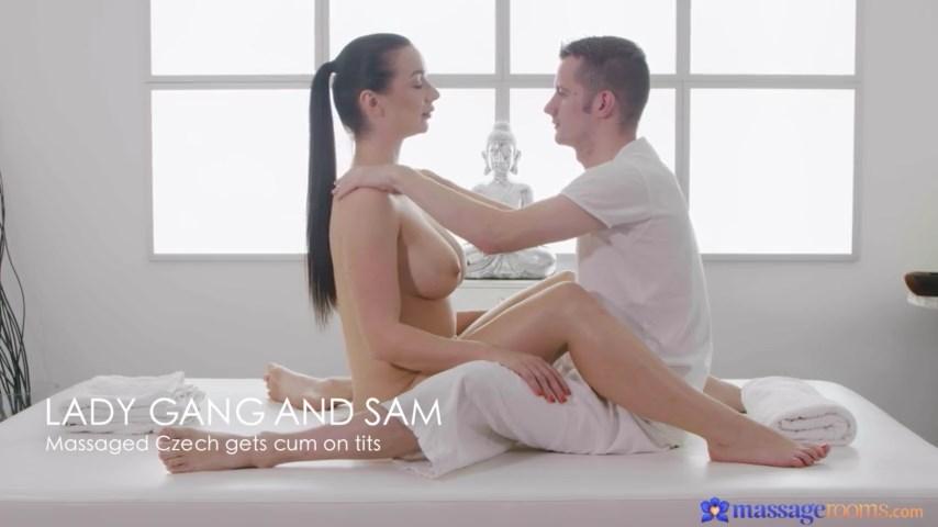 [MassageRooms.com / SexyHub.com] Lady Gang (Massaged Czech gets cum on tits) [14.10.2021, All Sex, 480р]