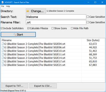 VovSoft Search Text in Files 2.4 + Portable