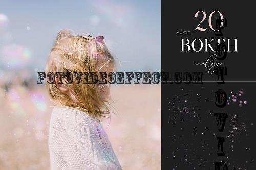 20 Magic Bokeh Overlays, Floating Dust, Mystical Effect - 1888975