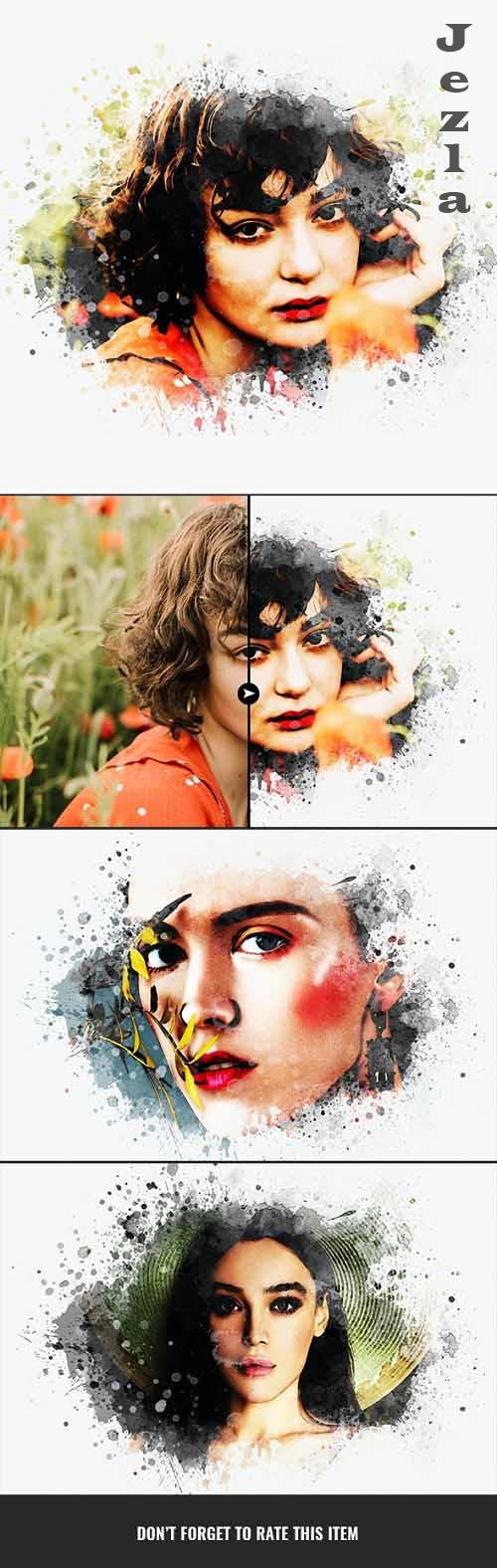 Watercolor Effect Photoshop - 37136593
