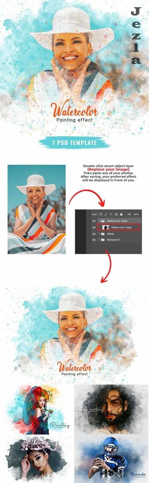 Watercolor Photoshop Effect - 37139734