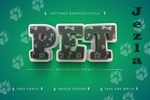 Pet Animal Dog Editable Text Effect - 7129096