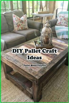 DIY Pallet Craft Ideas - Pallet Wood Projects - Pallet Crafts Made at Home