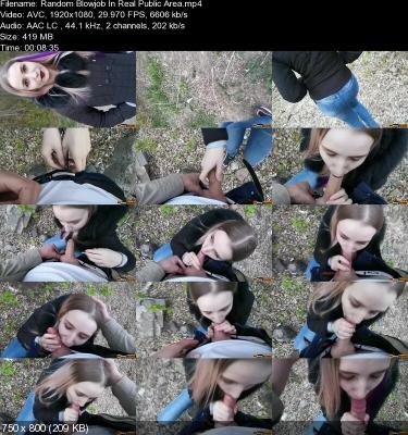 Stacy Starando - Public Blowjob In Park From Emo Girl [FullHD 1080p] - Amateurporn